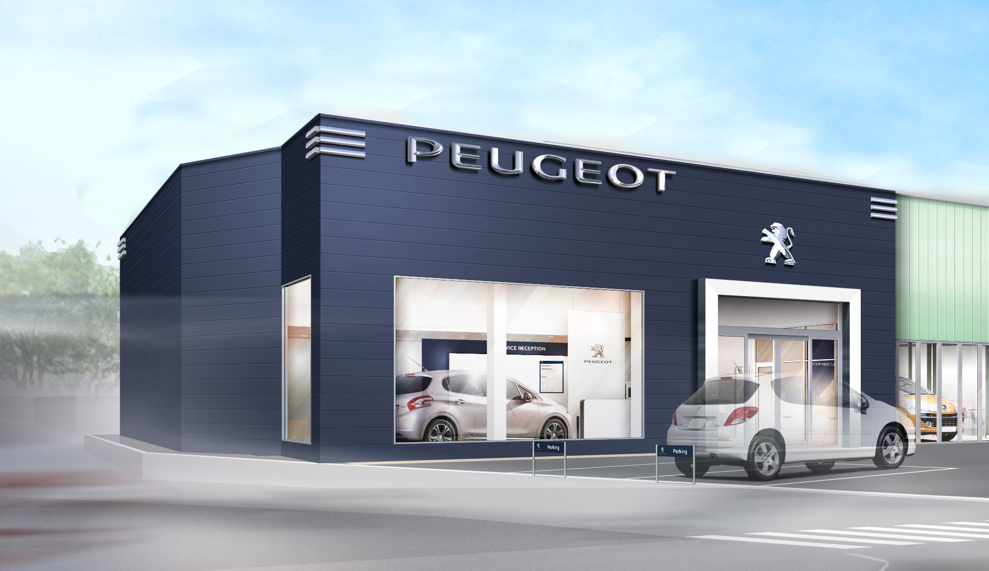 新ショールーム完成間近