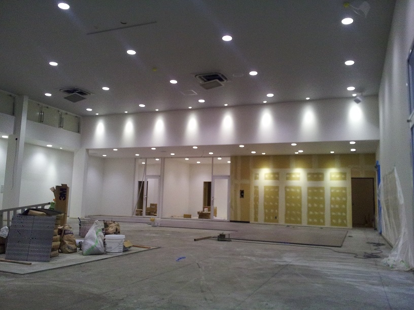 新ショールーム完成間近