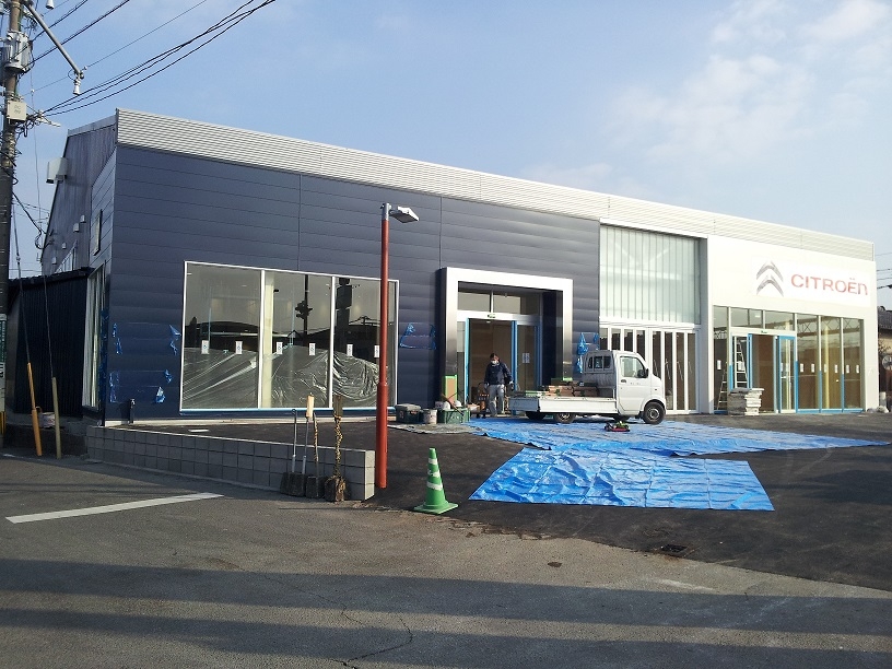 新ショールーム完成間近