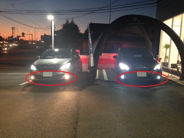 308のLEDフォグランプ