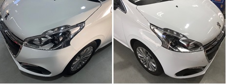 ボディコーティングメンテナンスの様子