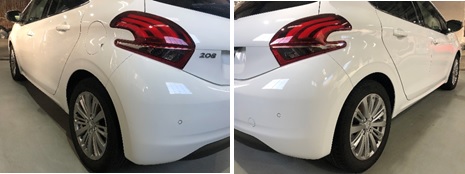 ボディコーティングメンテナンスの様子