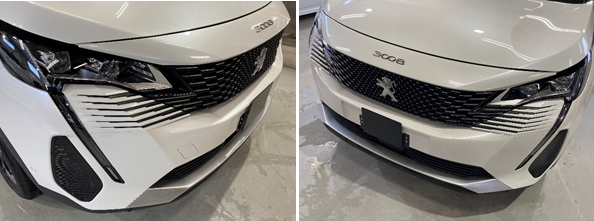 新車ボディコーティングの様子