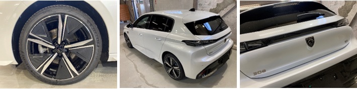 プジョー　New ３０８ ボディコーティング のようす