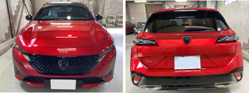 プジョー ３０８SW ボディコーティング のようす