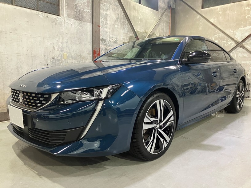 プジョー　508　ボディコーティングメンテナンスのようす