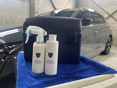 プジョー 　３０８　 ボディコーティング のようす