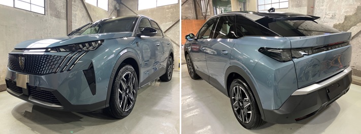 プジョー　３００８　 ボディコーティング のようす